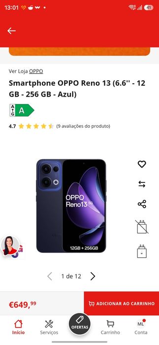 Oppo reno 13 5G 256gb