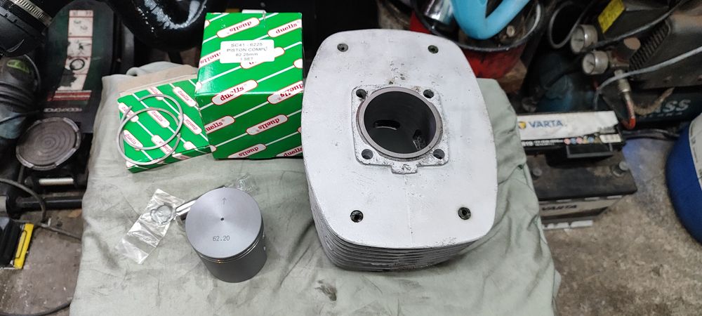 Cylinder SHL WIATR W2 ZMD 175 j nowy tłok Duells AK20 po szlifie M11 W