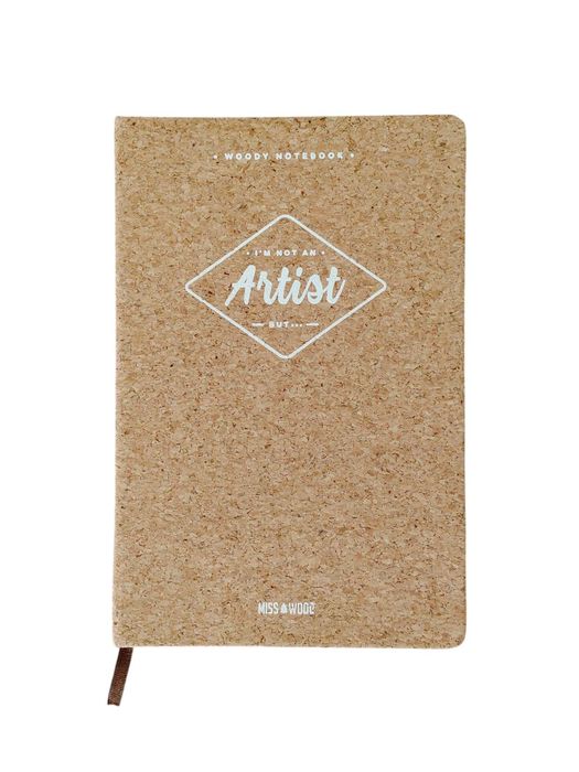 Notebook cortiça Miss Wood