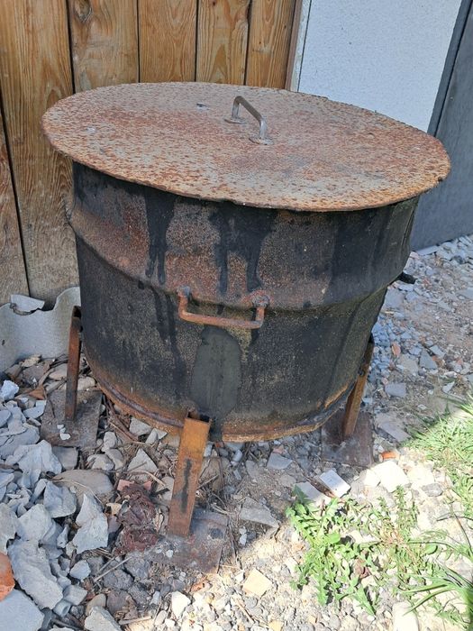 бітумна смола+бочка на ніжках