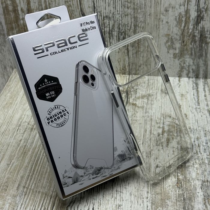 Чохол прозорий Space Case на iPhone 17 Pro/ 17 Pro Max Чохол