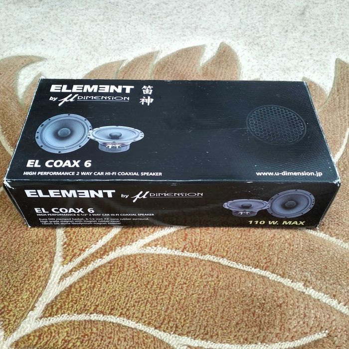 Głośniki samochodowe u-Dimension Element EL COAX 6