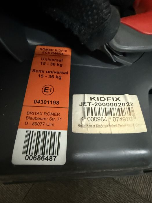 Cadeira Auto Britax Römer Kidfix (15–36 kg) – ISOFI