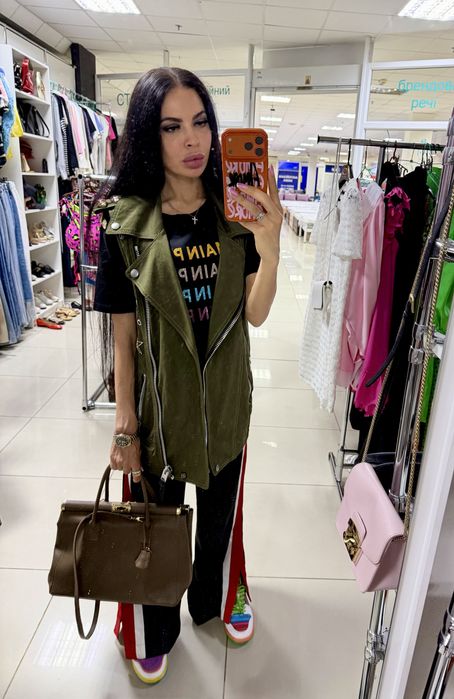 Жилет Coach зі сваровськи