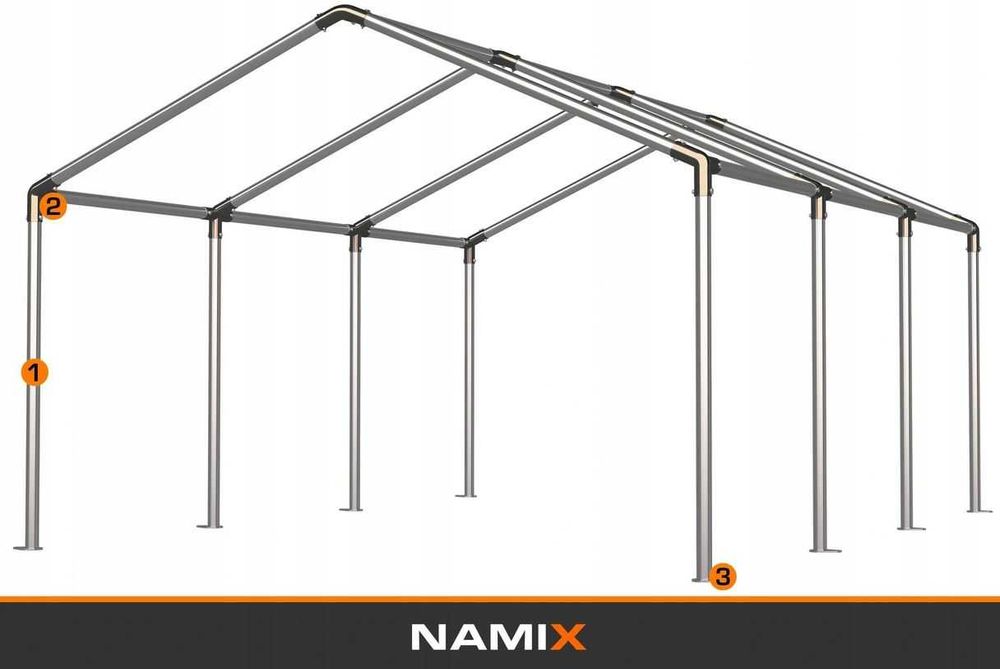 Namiot BASIC 3x6 imprezowy handlowy ogrodowy eventowy PE 240g/m2