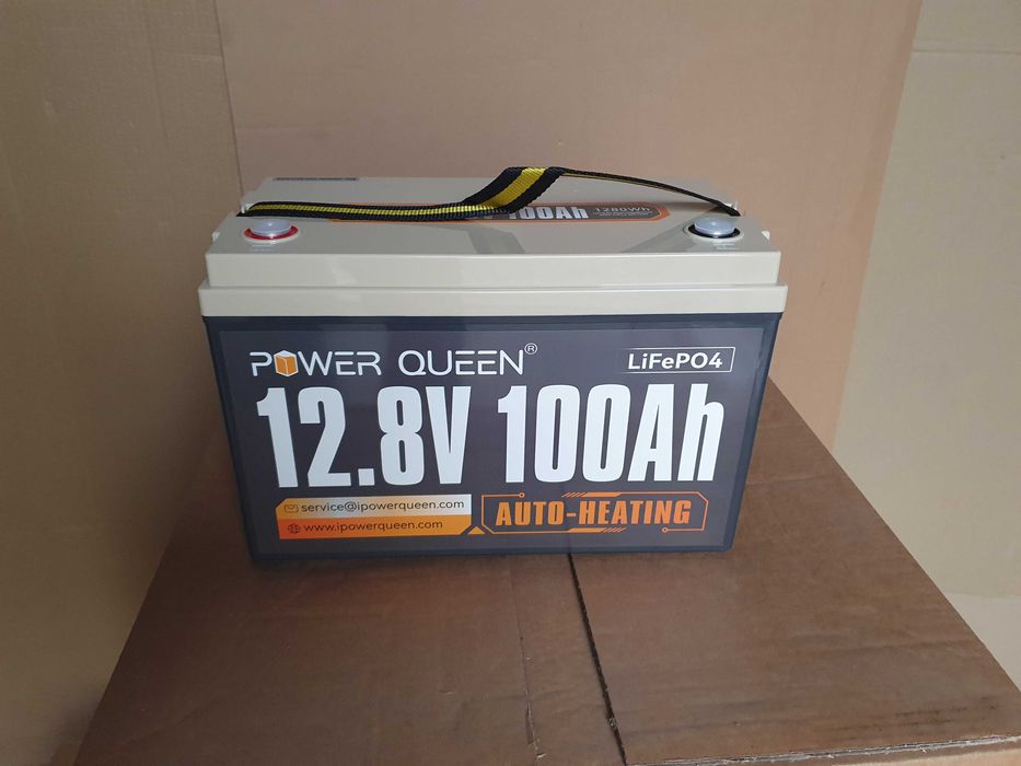 Аккумулятор Power Queen LiFePO4 12.8V 100A для ИБП, инвертора, котла