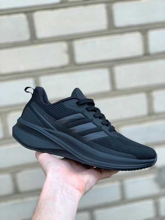 Чоловічі літні кросівки Adidas Runfalcon 3.0 - Адідас Ранфалкон легкі, дихаючі, чорні