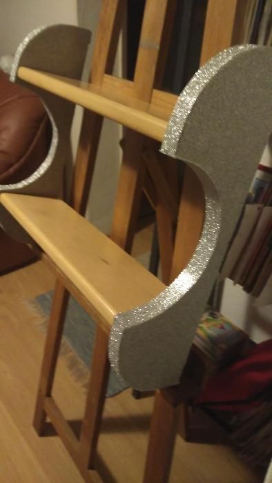 Estante decorada de 2 prateleiras nova