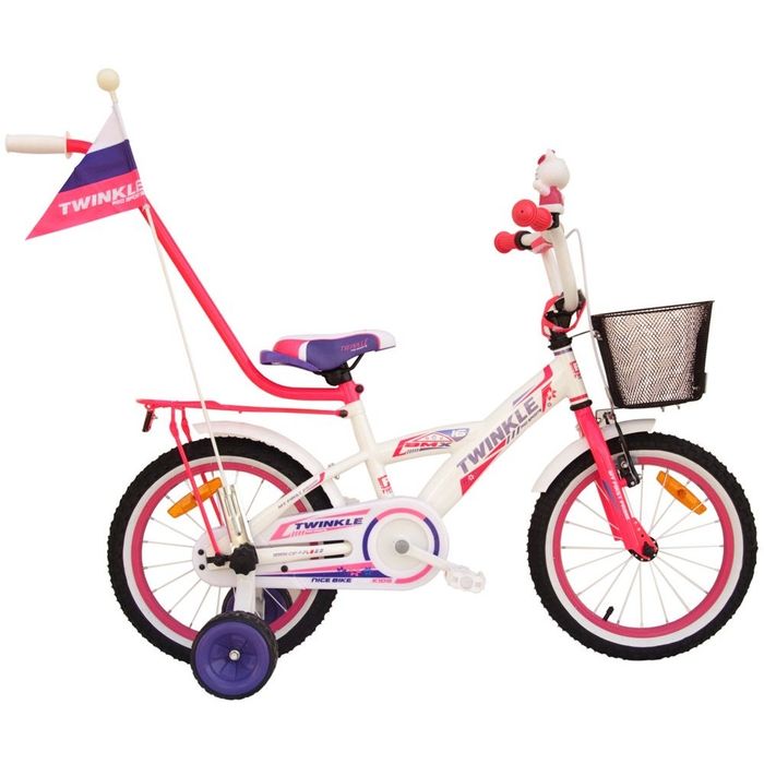 Rower górski dla dziecka (dziewczynki) 14". Twinkle Girl PRO + kółka