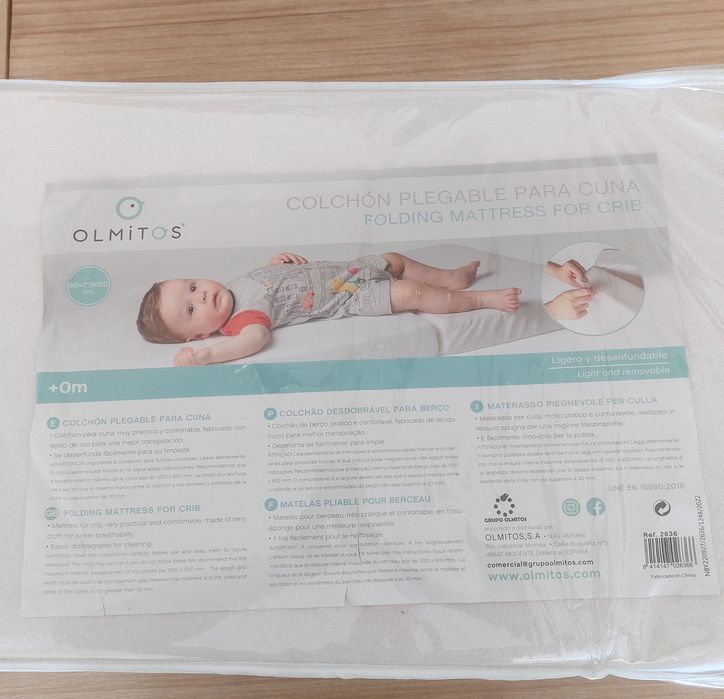 Colchão para cama de viagem de bebé