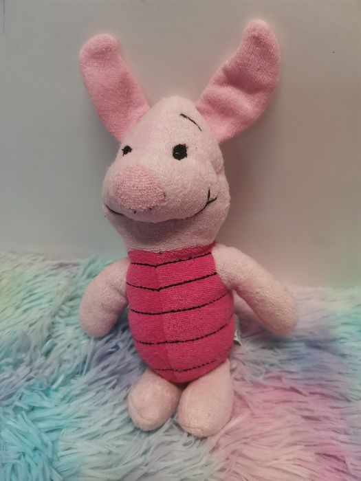 Prosiaczek pluszowy z bajki Kubuś Puchatek maskotka zawieszka myjka