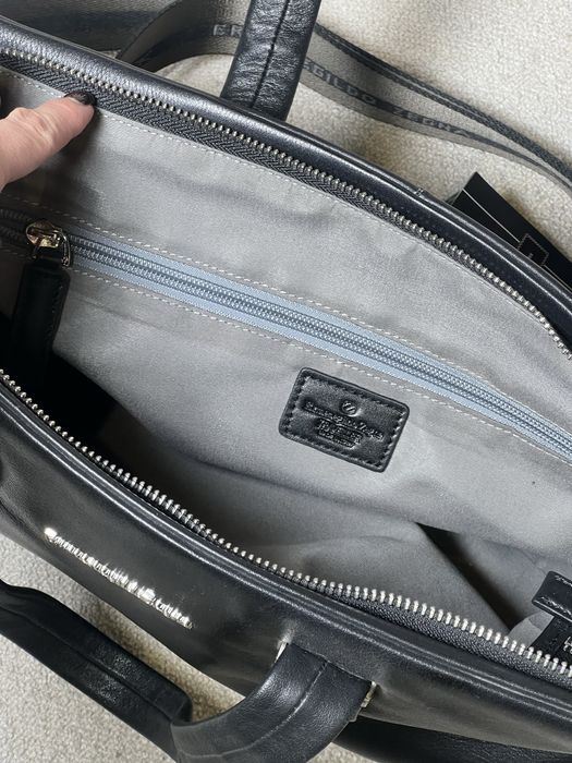 Чоловічий шкіряний портфель ermenegildo zegna!Розпродаж люксових речей