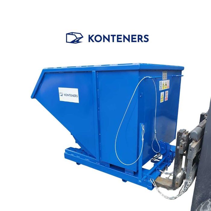 Kontener samowyładowczy Koleba 1m3 piasek/beton/gruz/drewno/ koliba