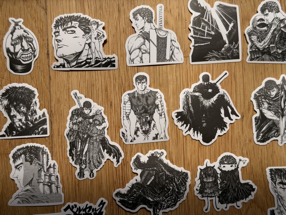 Anime naklejki manga 35szt Berserk