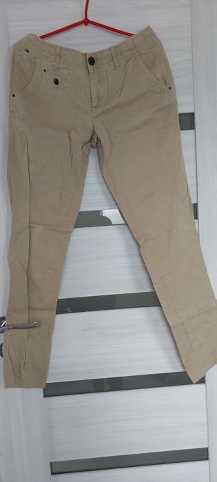 Spodnie beżowe bryczesy unisex L  tommy hilfiger denim z m