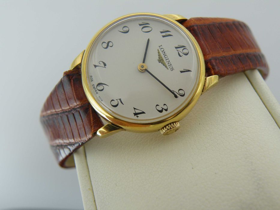 Longines Złocony Manualny Piękna Damka