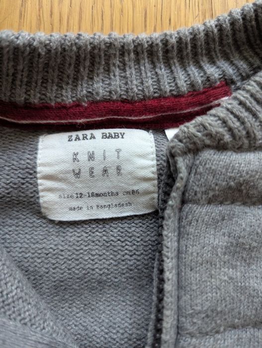Zara rozpinany sweterek 2 sztuki  80