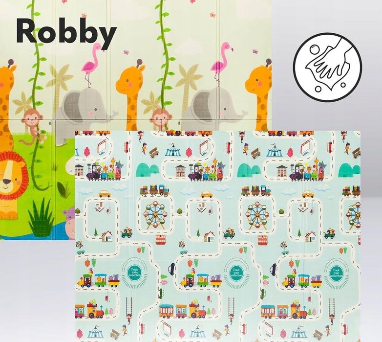 Lionelo Robby Mata dla dziecka składana 200x180cm