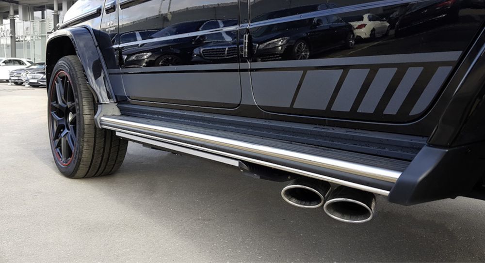 Выдвижные подножки Mercedes G-Сlass W463A W464 W465 пороги ступеньки