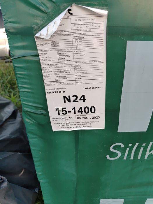 Pustak H+H silikat N24 15 -1400