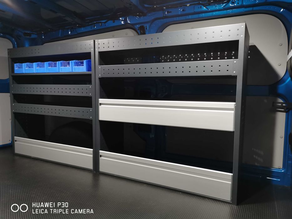 Regał zabudowa serwisowa auta Custom Trafic T6 T7