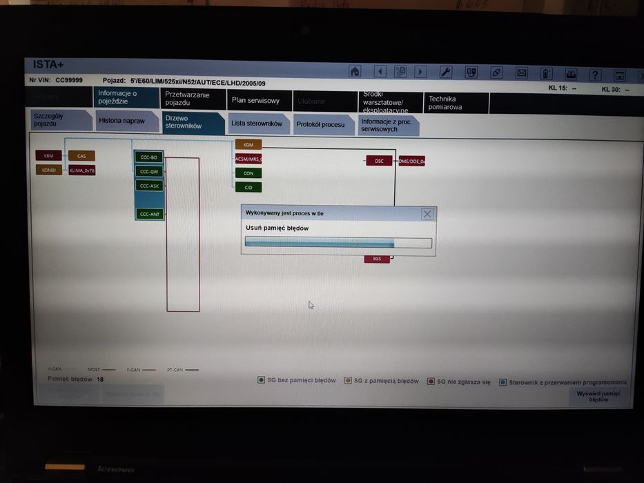 Lenovo ThinkPad T420 dysk SSD Laptop diagnostyczny BMW