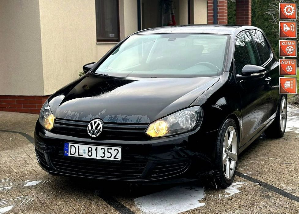 Volkswagen Golf VW Golf VI 2.0TDI 140KM DSG Automat Zarejestrowany 2xPDC #Zamiana#