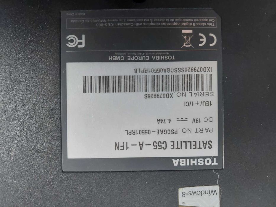Laptop Toshiba..