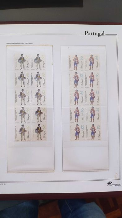 Filatelia Portugal ano 1998 completo novos folhas CTT