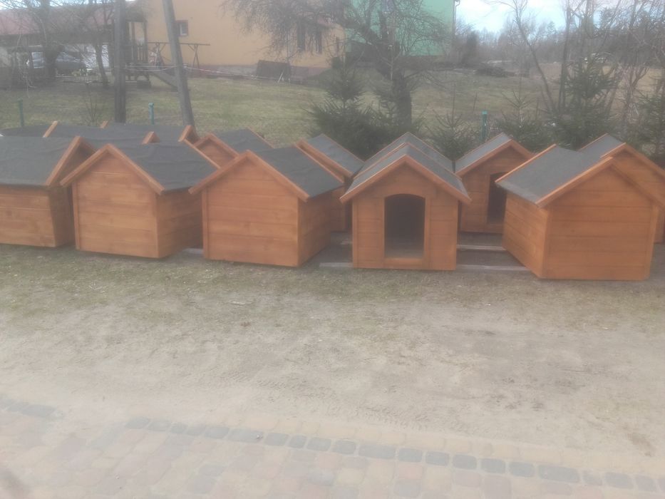 Buda dla psa. Ocieplona, pomalowana drewnochronem