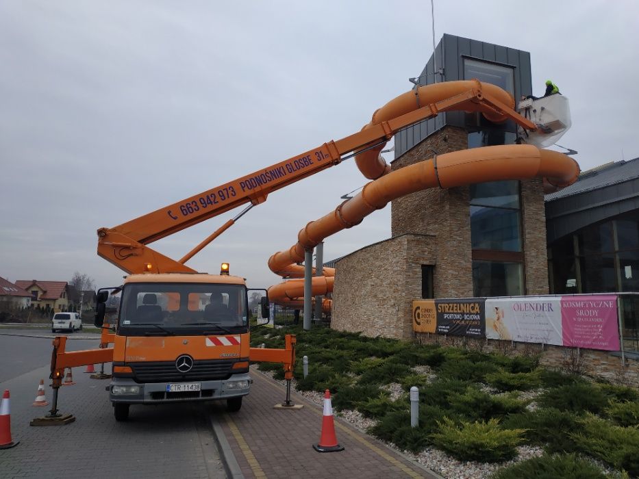 Podnośnik koszowy zwyżka 31m 27m 24m 22m 20m usługi wycinka drzew