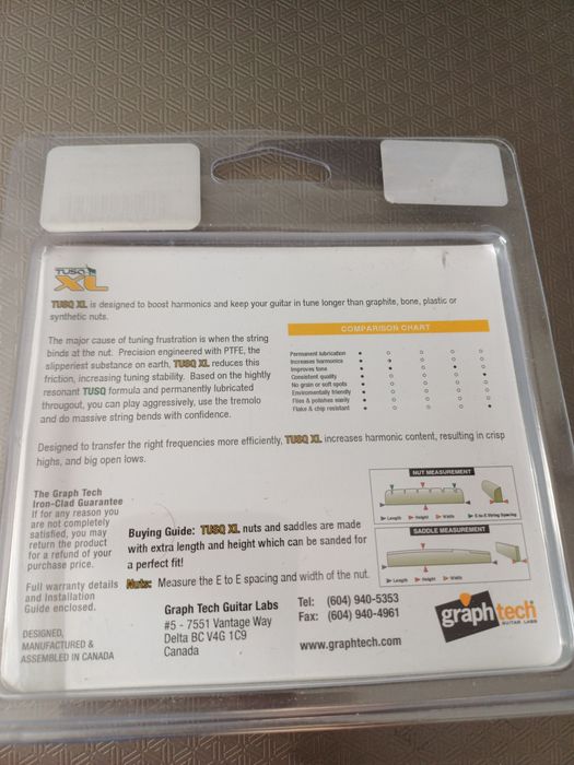 Graph tech Tusq XL drzewka docisk strun string tree