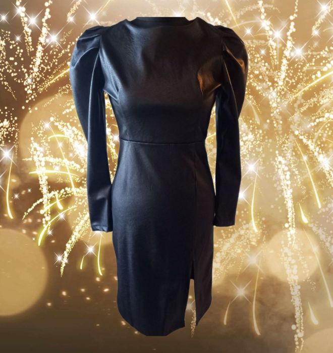 Sukienka imprezowa ala skóra nowa