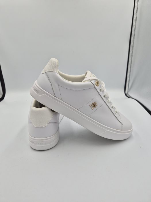 Sneakersy damskie niskie białe Tommy  Hilfiger 39 skóra naturalna