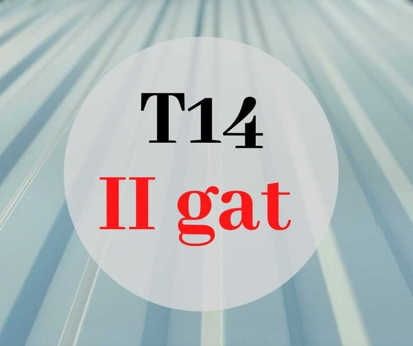 Blacha trapezowa T14 II gat. nowa blachy trapezowe dach elewacja brama