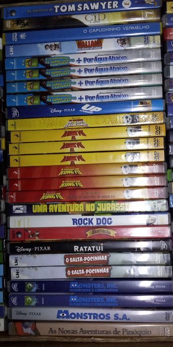 Dvd  Shrek Smurfs Dragão Pinóquio Madagáscar Panda Garfield