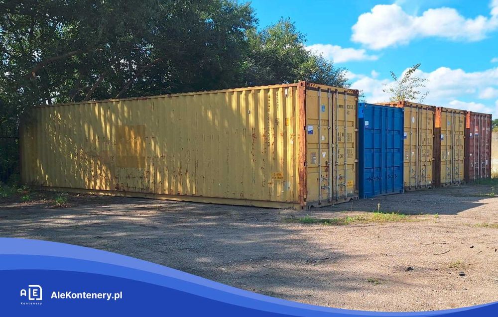 KONTENER MORSKI 40’HC 12-metrowy, podwyższony, używany, LĘBORK