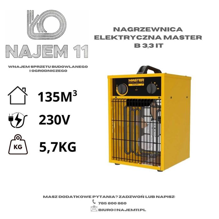 *WYNAJEM-Osuszacz /osuszacz budowlany/nagrzewnice elektryczne/olejowe*