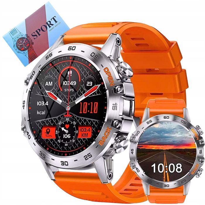 Smartwatch Męski Zegarek K52 360x360 Rozmowy Menu Pl Wodoodporny Sport