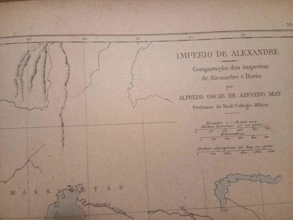 Mapa Império de Alexandre o Grande (Final do Século XIX, Inícios do Século XX)