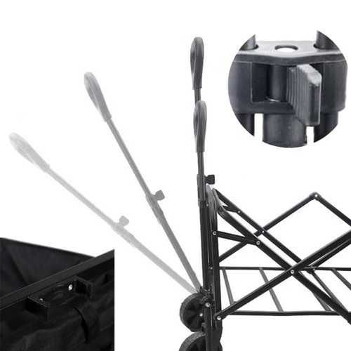 Складная Тележка TRIZAND Широкими Колесами для пляжу та пікніку