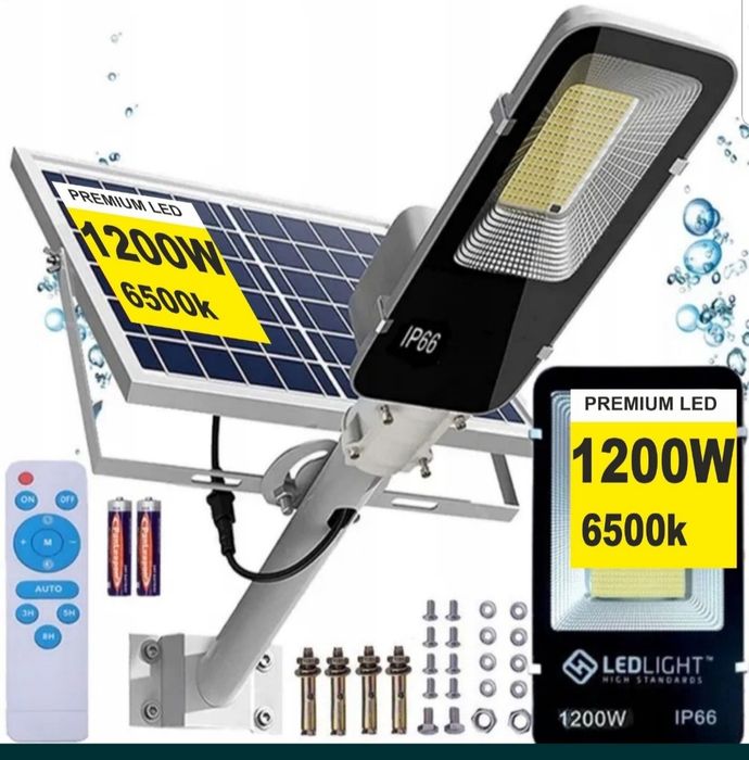 Lampa solarna uliczna 1200W