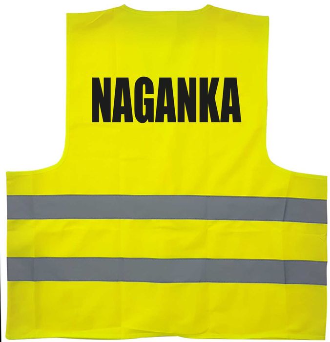 kamizelka odblaskowa, kamizelka z nadrukiem, naganka