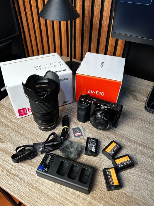 Sony ZV-E10 + Tamron 17-70 F2.8 + Kit Completo