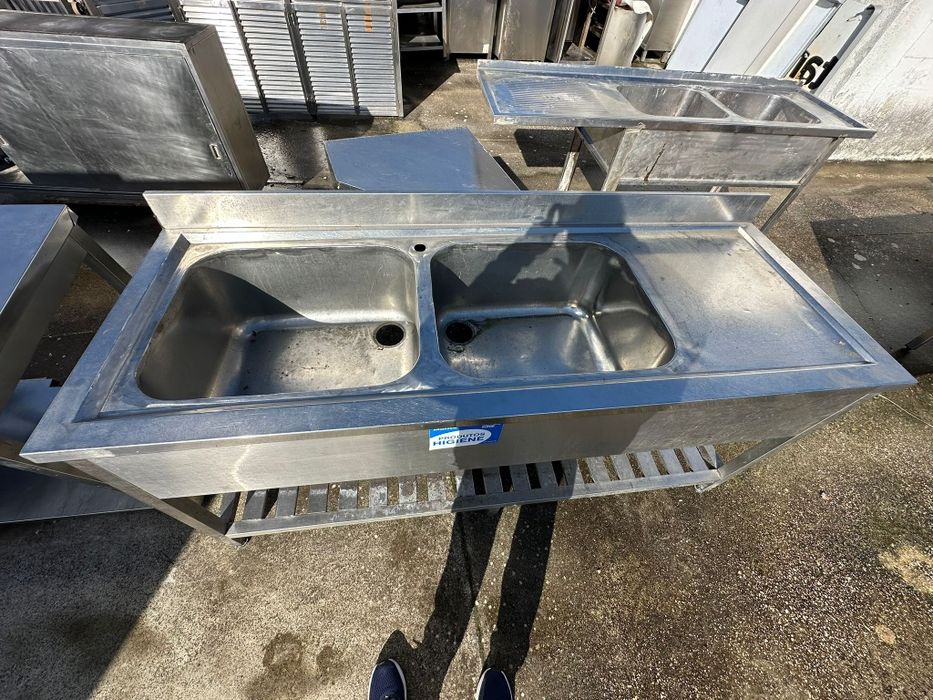 Bancada Lava loucas duas cubas