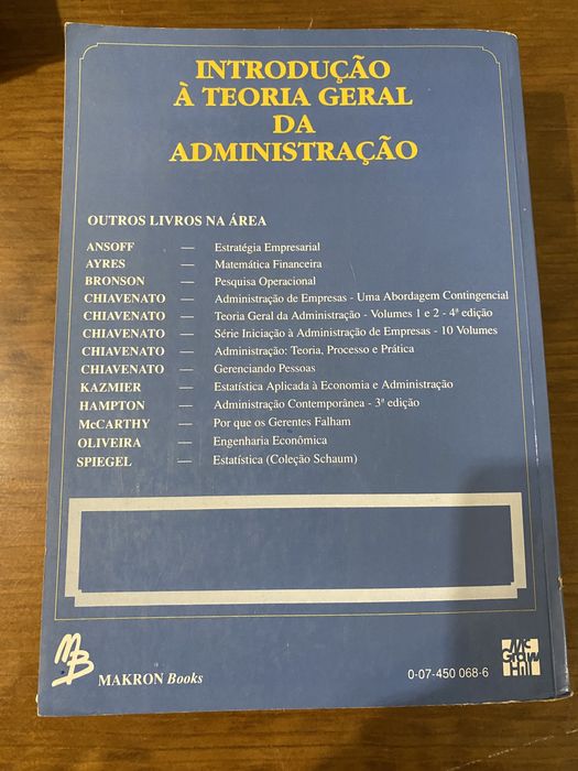 Introdução à teoria geral da administração - Idalberto Chiavenato