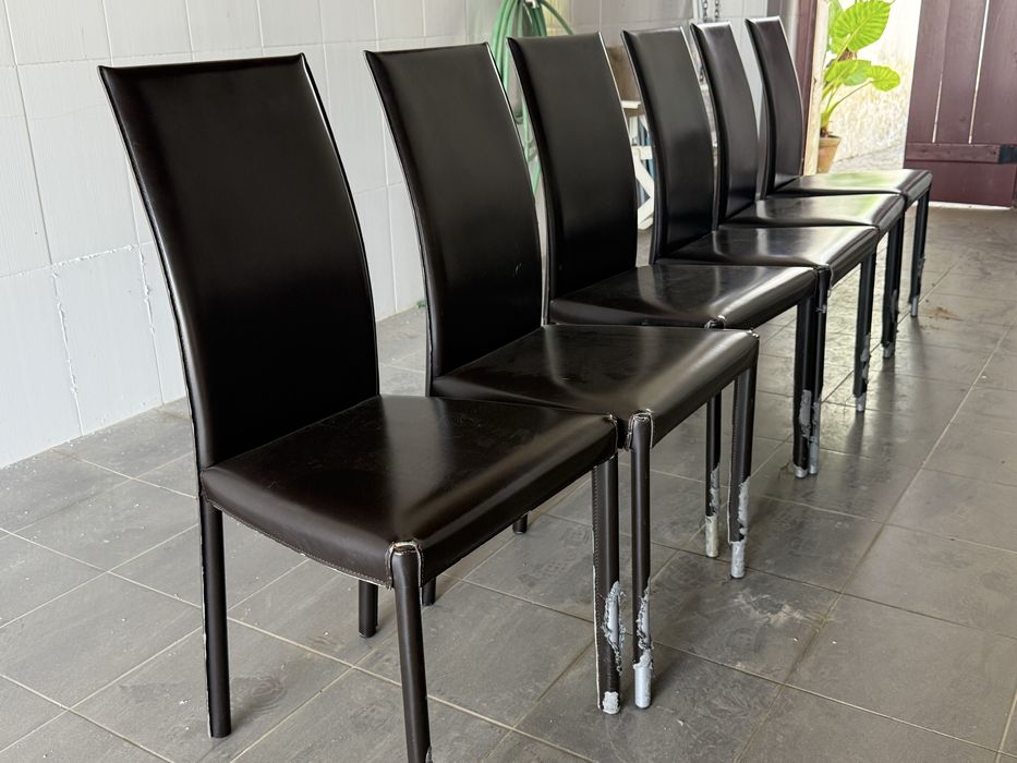 6 cadeiras de mesa de jantar