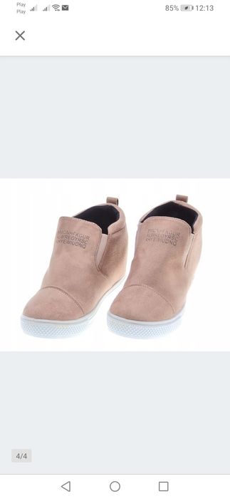 Buty damskie sneakersy koturny 40