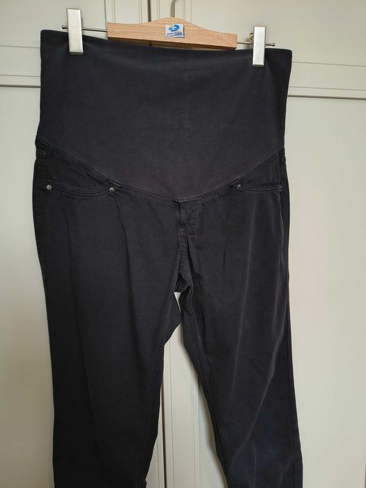 Czarne spodnie ciążowe, 40 H&M Mama