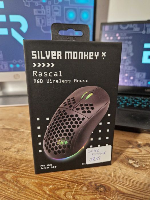 Myszka bezprzewodowa Silver Monkey X Rascal RGB (3815)